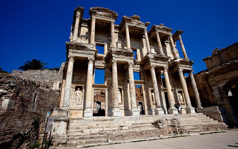 temple of Ephesus. blue sky
