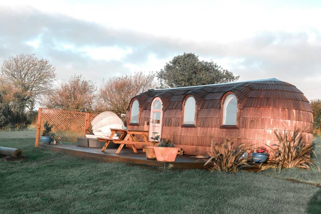 glamping pod in nature