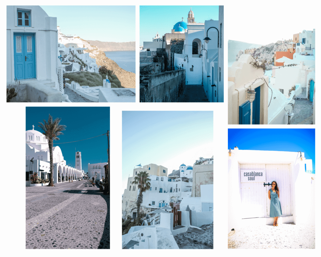 different parts of Fira town