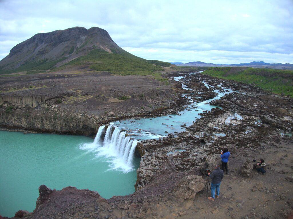 green waterfall 