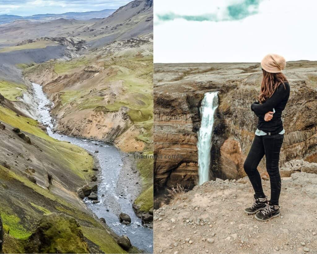 tall waterfall in Iceland