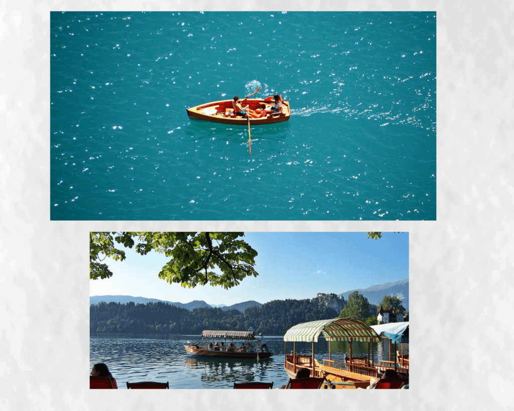 seeing bled by boat 