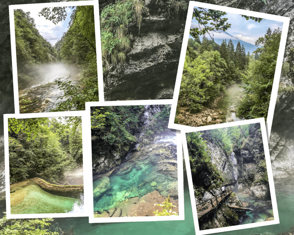 different views of vintgar gorge