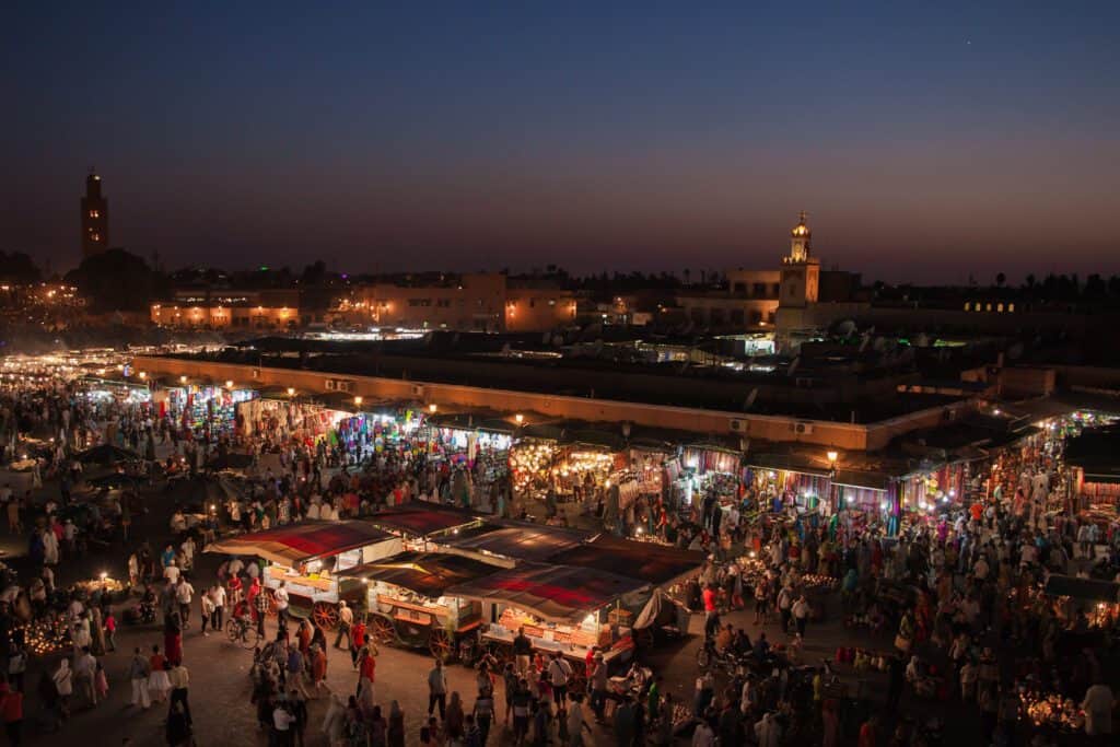 jamaa el fna from above