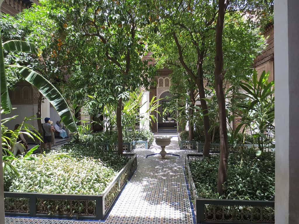 gardens inside Bahia palace