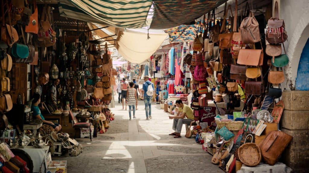 inside the souk of marrakech 