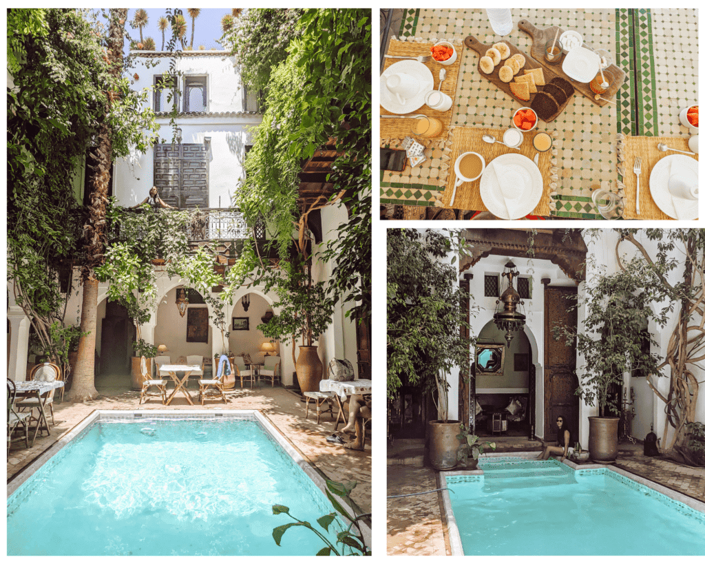 beautiful traditional riad in Morocco