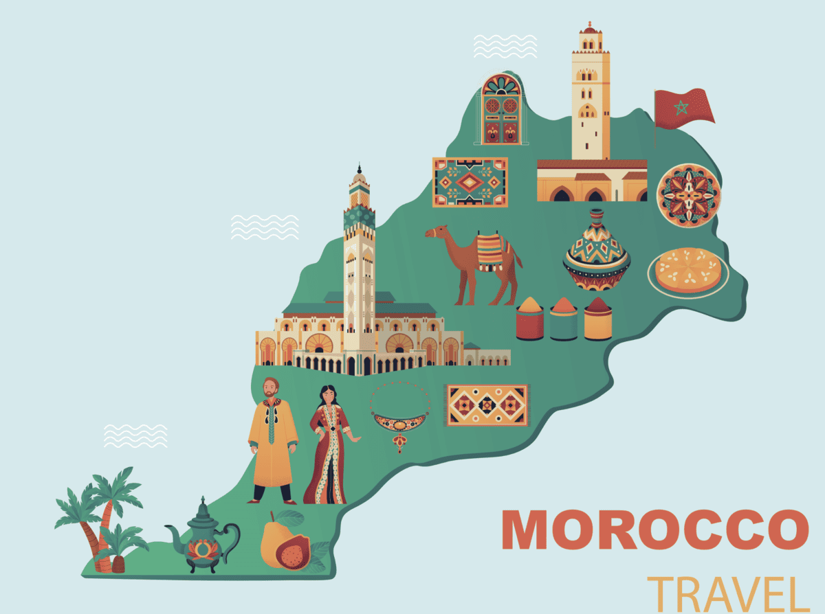 map of Morocco