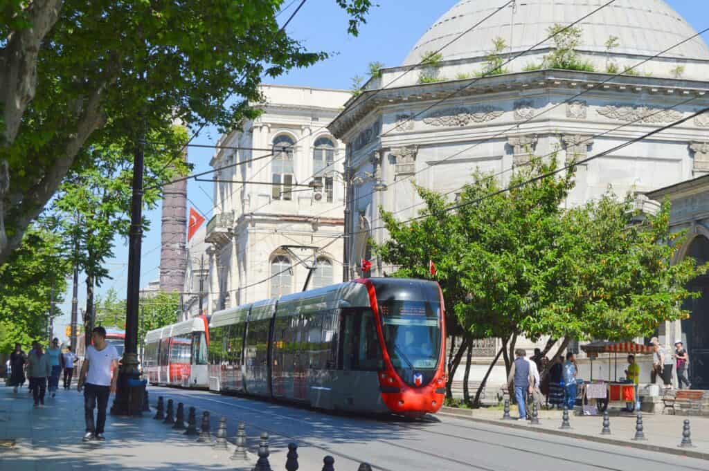 tram in Sultanahmet