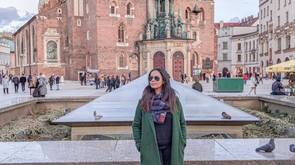 portrait outside st Mary's basilica