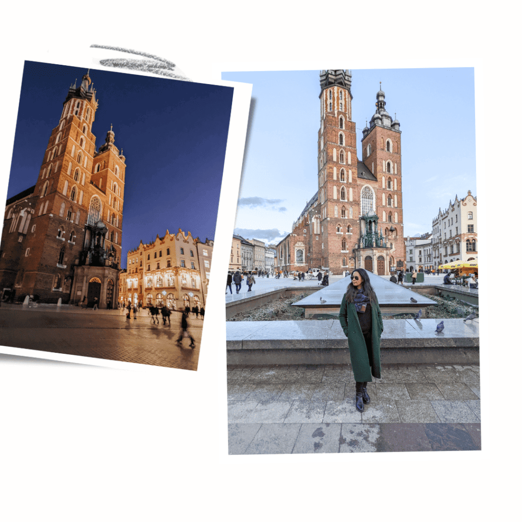 Krakow clock tower