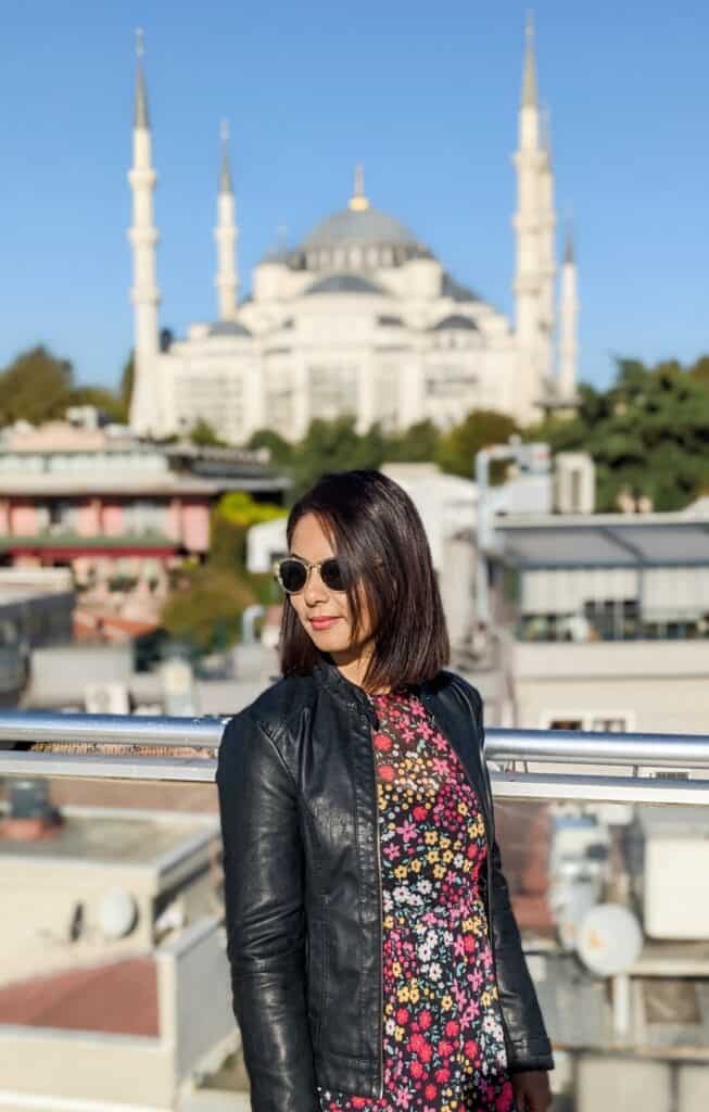 rooftop terraces are photogenic spots for photoshoots in Istanbul