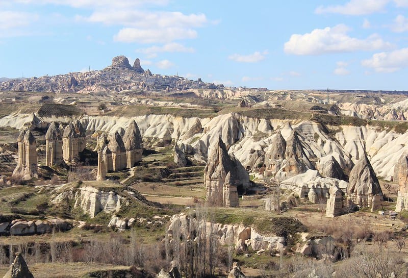 Weird shaped rocks in Cappadocia