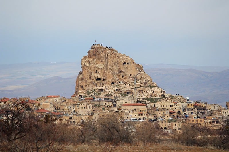 castle engraved in rock