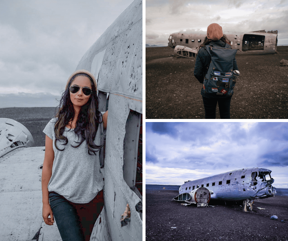 Plane crash site in Iceland