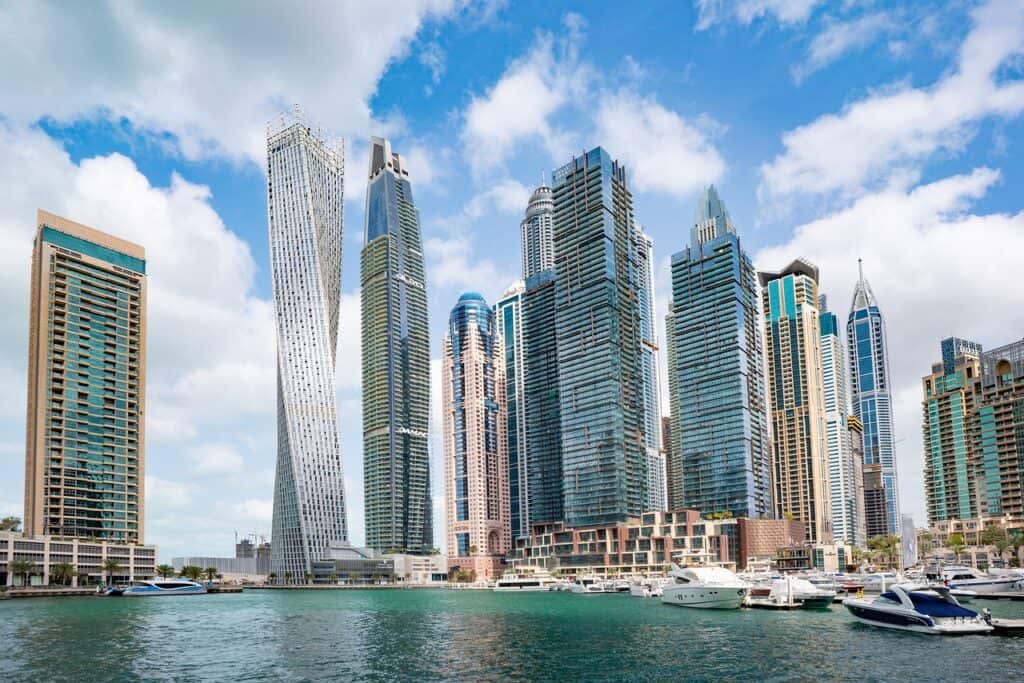 wonderful architecture at Dubai Marina