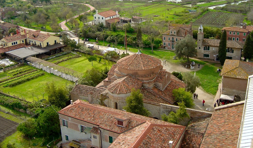 Torcello island aerial view