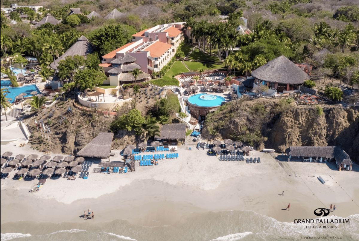 Aearial view of Grand Palladium Resort 